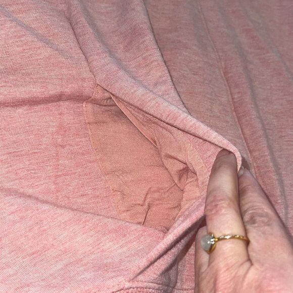 Athleta Apollo Mock Crewneck Sweatshirt Conch Pink Heather Size Small - Picture 8 of 12